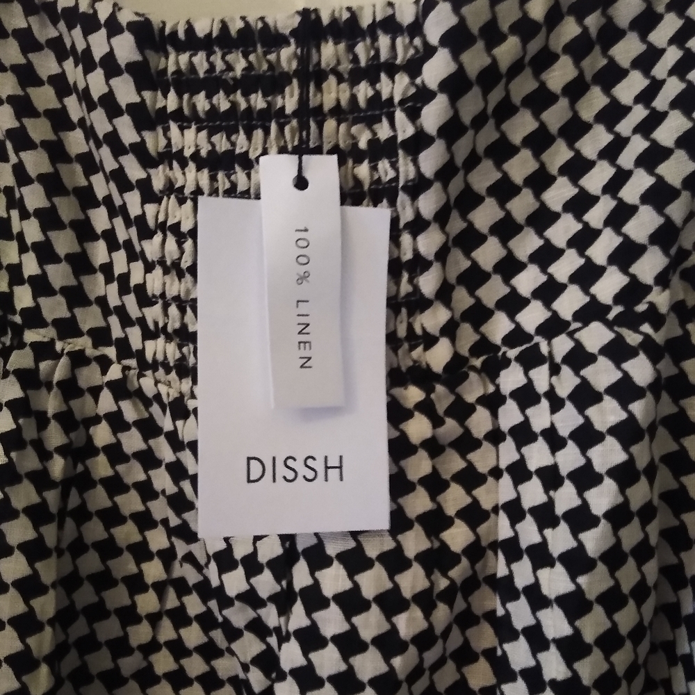 COPY - Dissh Houndstooth strapless dress